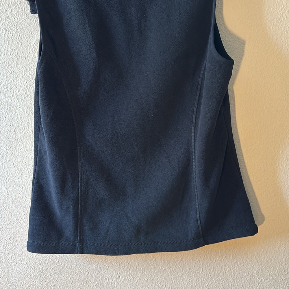 Calvin Klein Performance Vest Small Black Fleece Zip-Up Sleeveless Pockets - Picture 7 of 8